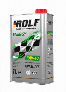 ROLF Energy SAE 10W-40, API SL/CF (полусинт.)    1л [12] ж/б